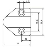 Assa Abloy effeff Kabelübergang za okvir vrat, 18cm, 10318--------00, (20786900) | Shoptok.si