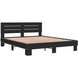  Okvir za krevet crni 160x200 cm konstruirano drvo i metal | shoptok.hr