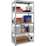 Metalni (d x š x v: 60 x 90 x 180 cm, nosivost: 350 kg/polica, broj polica: 5 kom., srebrne boje) Cijene
