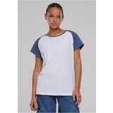UC Ladies women's t-shirt contrast raglan - white/blue