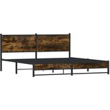  Metalni okvir kreveta bez madraca boja hrasta 160x200 cm | shoptok.hr