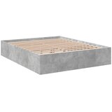  Okvir kreveta boja betona 150x200 cm od konstruiranog drva | Eponuda.com