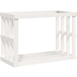 Vanjski držač za cjepanice bijeli 108x52x74 masivna borovina | shoptok.hr