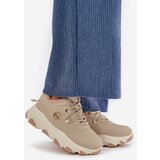 Boto Warm Women's Sports Shoes Lace-up On Platform Beige Bialoa | ePonuda.com