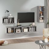  Komplet TV omaric 4-delni betonsko siv inženirski les, (20913155) | Shoptok.si