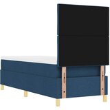  LED Box Spring Krevet s uzglavljem Plava 80 x 200 cm tkanina | shoptok.hr