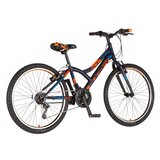 Explorer Bicikl junior 24 spy 24" 13" v-brake 18 brzina 132-155cm (xs) crno narandžasti | Eponuda.com