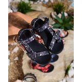 Resti Black women's sandals with bow Oyall | shoptok.hr