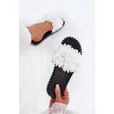 Boto Women's Slippers Decorated With Flowers White Cellanen | shoptok.hr