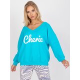 FANCY Sweatshirt-FA-BL-7754.55P-white-blue | Shoptok.si