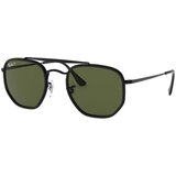 Ray-ban The Marshal II RB3648M 002/58 Polarized ONE SIZE (52) Črna/Zelena Cene