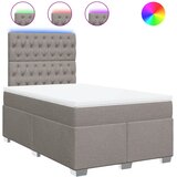  Krevet s oprugama i madracem smeđesivi 120 x 190 cm od tkanine | shoptok.hr