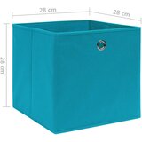  Kutije za pohranu od netkane tkanine 4 kom 28x28x28 cm plave | shoptok.hr