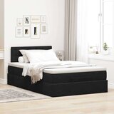 vidaXL otomanski okvir kreveta s madraca crni 120x190 cm baršunasti | shoptok.hr