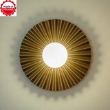  Zidna lampa SUNPLISS 1xG9/10W/230V prečnik 35 cm zlatna/krem Slike