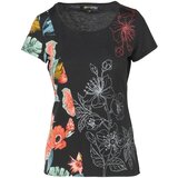 Koroshi Majica pastelno zelena / korala / črna / bela | Shoptok.si