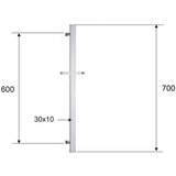 Sapho Mat črn medeninast stenski drsni drog za tuš z drsnim nosilcem 70 cm – | Shoptok.si