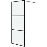 Furnova Pregrada za tuš črna 80x195 cm motno ESG steklo, (21917934) | Shoptok.si