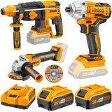 Ingco Aku set (brusilica+hamer+udarni odvijač) COSLI230521 | Eponuda.com