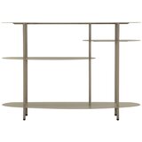 Mauro Ferretti Sivo-bež kovinska stranska mizica 34x118 cm Saturn – | Shoptok.si
