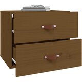  Zidni noćni ormarići 2 kom Smeđa boja meda 50x36x40 cm | shoptok.hr