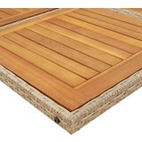  Vrtna garnitura - 9-dijelni vrtni blagovaonski set od poliratana s jastucima bež - bež i krem boja drva 8 | shoptok.hr