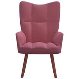 The Living Store Stol za sproščanje roza žamet - Stol Za Sproščanje, (21420533) | Shoptok.si