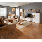 Mömax klubska miza alamo, barva hrasta, bela | Shoptok.si