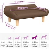 Krevet za pse smeđi 70x40x24 cm od tkanine | Eponuda.com