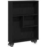  Uska kolica za pohranu Crni hrast 48 x 13 x 68 cm | shoptok.hr