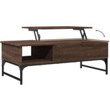 Stolić za kavu boja hrasta 100 x 50 x 35 cm od drva i metala | shoptok.hr
