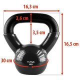  Knv 4 kg kettlebell od lijevanog željeza hms (crni) | shoptok.hr
