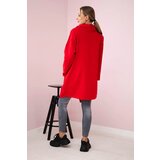 Kesi Tunic with a clutch on the front Oversize red | Shoptok.si