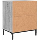vidaXL Noćni ormarići 2 pcs Sivi hrast sonoma 49 x 36 x 61 cm | shoptok.hr