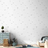  Tapeta - Drawing - Airplanes - balloons - and airships against a sky full of birds. 49x1000 Samoljepljiva | shoptok.hr