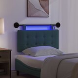  Viseće uzglavlje kreveta S LED svjetlom Tamnozelena Tkanina | Eponuda.com