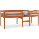  The Living Store Visoka postelja voščeno rjava 75x190 cm trdna borovina - Visoka Postelja, (21501387) Cene
