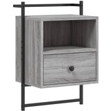 Maison Chic Stenska Nočna omarica - Nočna miza siva sonoma 40x30x61 cm inženirski les, (21690287) | Shoptok.si