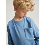 Reserved - Predimenzionirana majica dugih rukava s džepom - steel blue | shoptok.hr