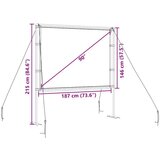  Projekcijsko platno sa stalcima 90 inča 4:3 | shoptok.hr