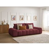 Bobochic Paris Bordo rdeča sedežna garnitura iz šenilje 278 cm Everest – | Shoptok.si