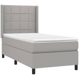  box spring s madracem LED svjetlosivi 80x200 cm tkanina | shoptok.hr