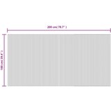  Tepih pravokutni crni 100 x 200 cm od bambusa | shoptok.hr