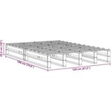 vidaXL Posteljni okvir bel 120x190 cm trdna borovina | Shoptok.si