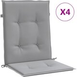 vidaXL Blazine za vrtne stole 4 kosi siva oxford tkanina, (20623297) | Shoptok.si