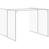 vidaXL Kućica za pse s igralištem antracit 214 x 457 x 181 cm čelična | shoptok.hr