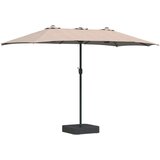  Vrtni suncobran Sivo-smeđa 385 x 209 x 244 cm Poliester | Eponuda.com