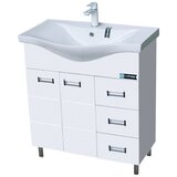 Lapino Lavabo sa ormarićem 7075 3 Fioke 75x85cm, Roma Beli Cene