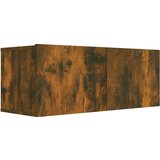Maison Chic TV omarica - TV stojalo - Televizijska omarica dimljeni hrast 80x30x30 cm inženirski les, (21700763) Cene