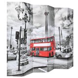 Maison Chic Zložljiv Paravan - Sobne pregrade 228x170 cm londonski avtobus črn in bel, (22111800) | Shoptok.si